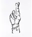 Paper Planes Paper Planes Fingers Crossed Tee white
