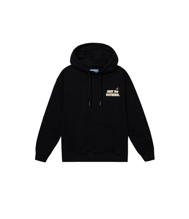 Market Market JUST DO NOTHING HOODIE Black