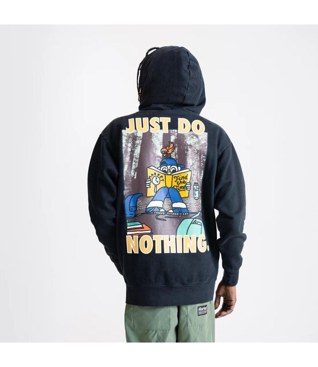 Market Market JUST DO NOTHING HOODIE Black