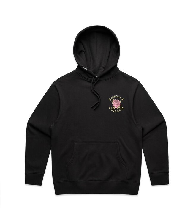 Jugrnaut Jugrnaut Pink Roses Hoodie Black