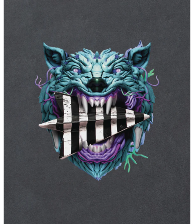 Paper Planes Paper Planes Mad Wolf Tee Washed Black