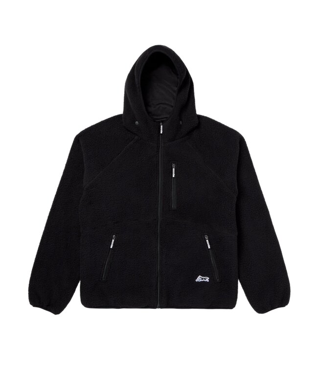 Icecream Icecream Grin Zip Front Hoodie Black