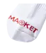 Market Market Smiley Inner Peace Socks White OSFM