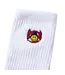 Market Market Smiley Inner Peace Socks White OSFM