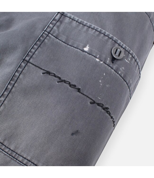 Paper Planes Paper Planes Splatter Tapered Pant Grey