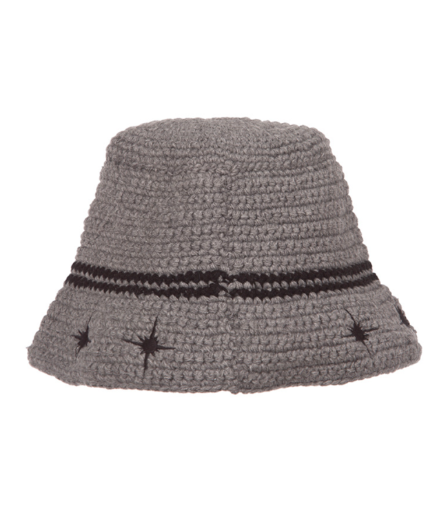 BBC BBC BB Bucket Hat Grey