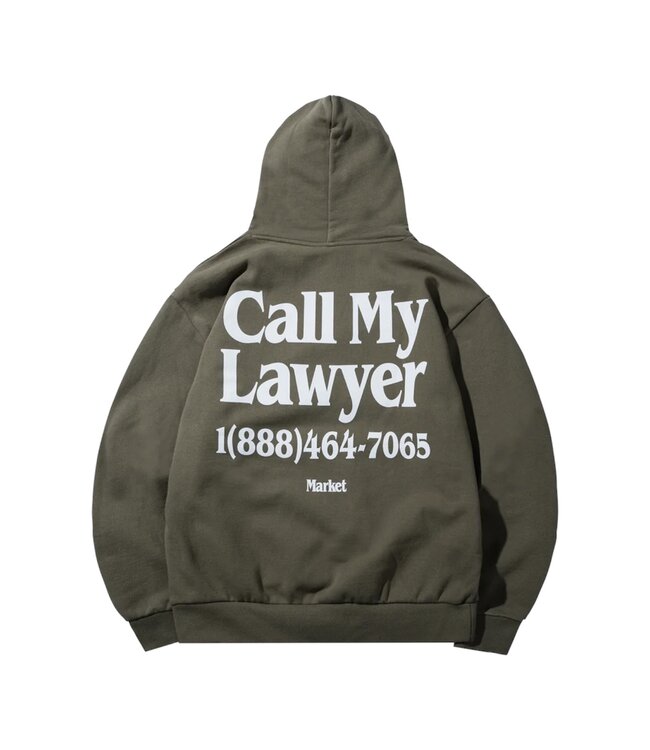 Market Market Call My Lawyer Hoodie Kelp