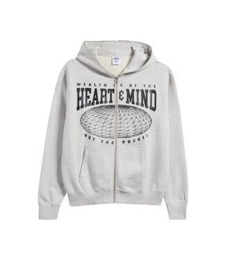BBC BBC HMU Zip Front Hoodie Grey