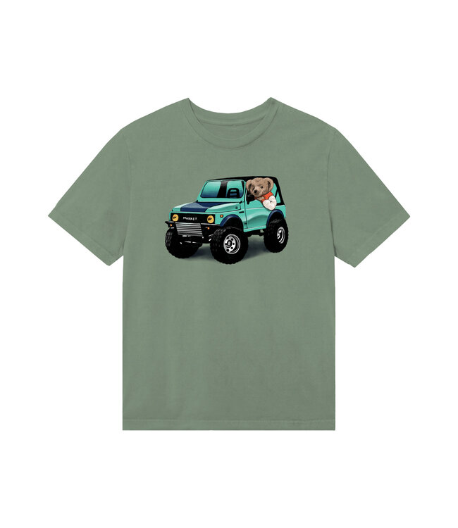 Market Market 4X4 Bear Tee Basil