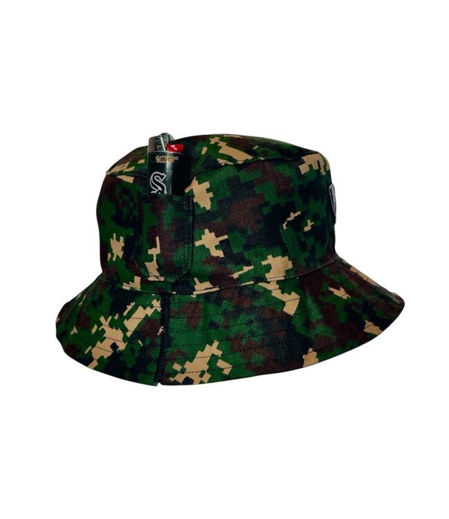 Jugrnaut Panels x Jugrnaut Hand Made Pocket  Digital Camo bucket OSFM