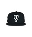 Jugrnaut Jugrnaut 5 Panel Shield/Roses Unstructured  Snapback Hat Black