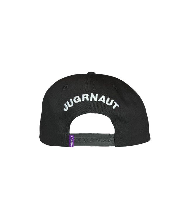 Jugrnaut Jugrnaut 5 Panel Shield/Roses Unstructured  Snapback Hat Black