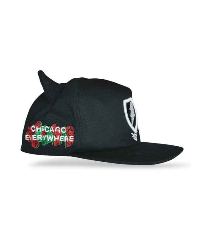 Jugrnaut Panels Horns Shield/Roses Unstructured Cap