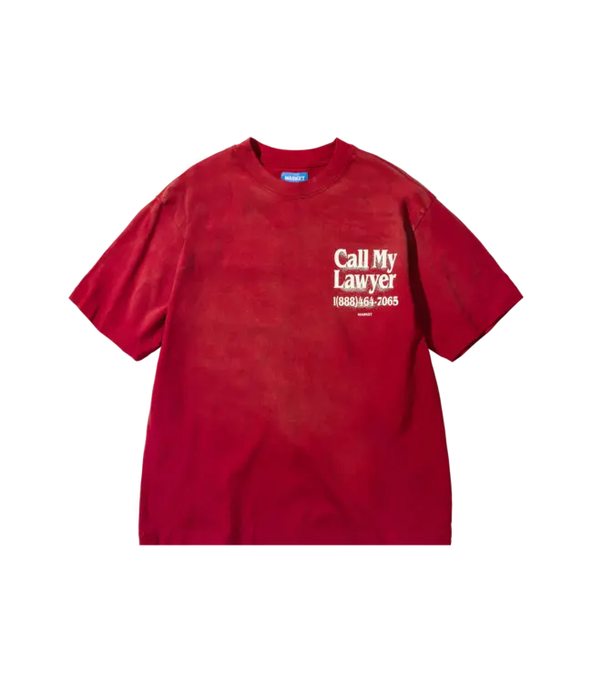 Market Market CALL MY LAWYER 3D T-SHIRT Candy Red