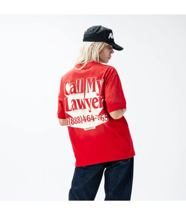 Market Market CALL MY LAWYER 3D T-SHIRT Candy Red