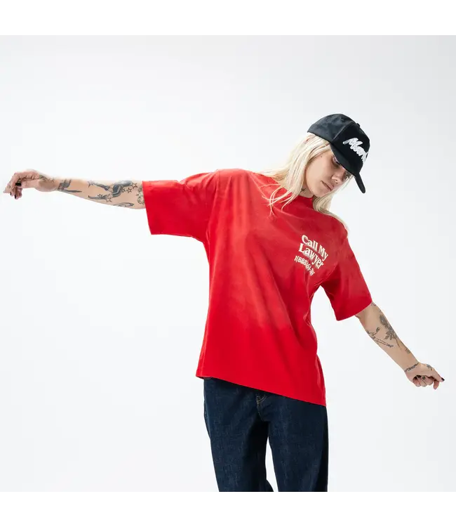 Market Market CALL MY LAWYER 3D T-SHIRT Candy Red
