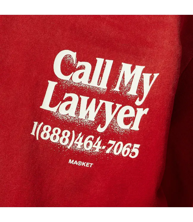 Market Market CALL MY LAWYER 3D T-SHIRT Candy Red