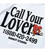 Market Market Call Your Lover Tee white