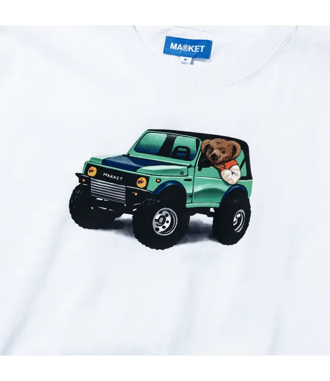 Market Market 4x4 BEAR T-SHIRT white