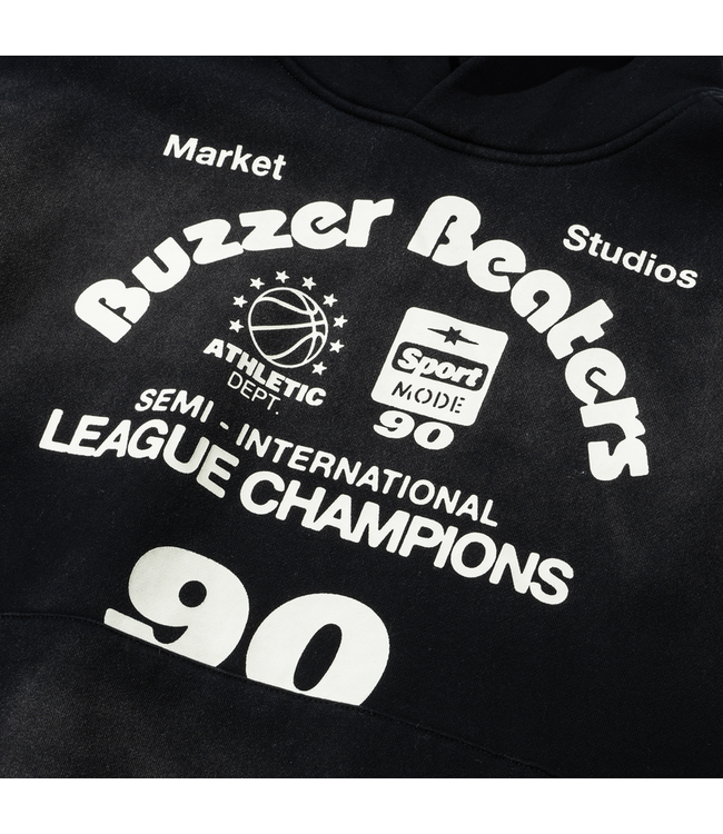 Market Market Buzzer Beaters Hoodie Washed Black