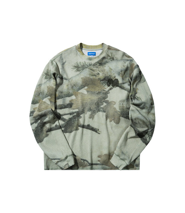 Market Market WORLDWIDE THERMAL L/S Tee Washed Camo