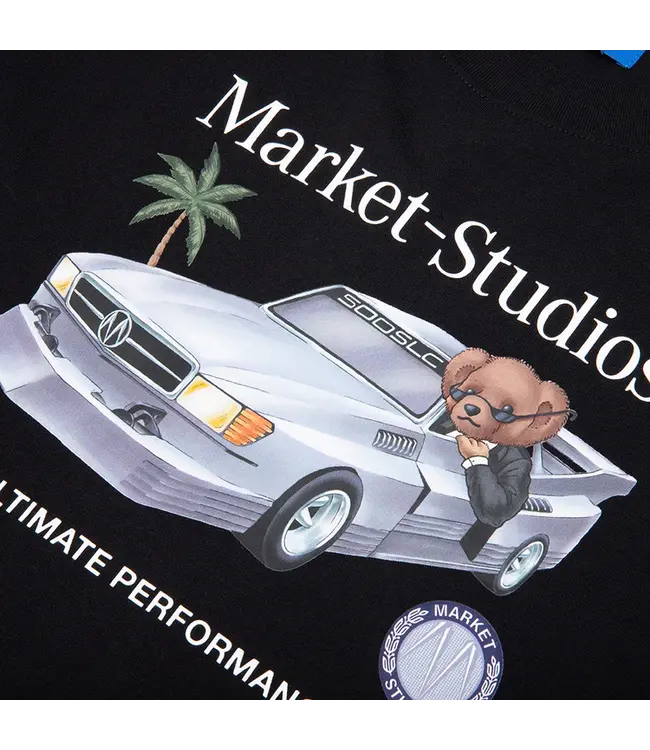 Market Market Des Bear Tee Black