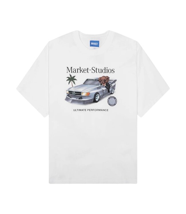 Market Market Des Bear Tee White