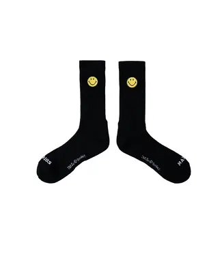 Market Market Smiley Badge Sock Black