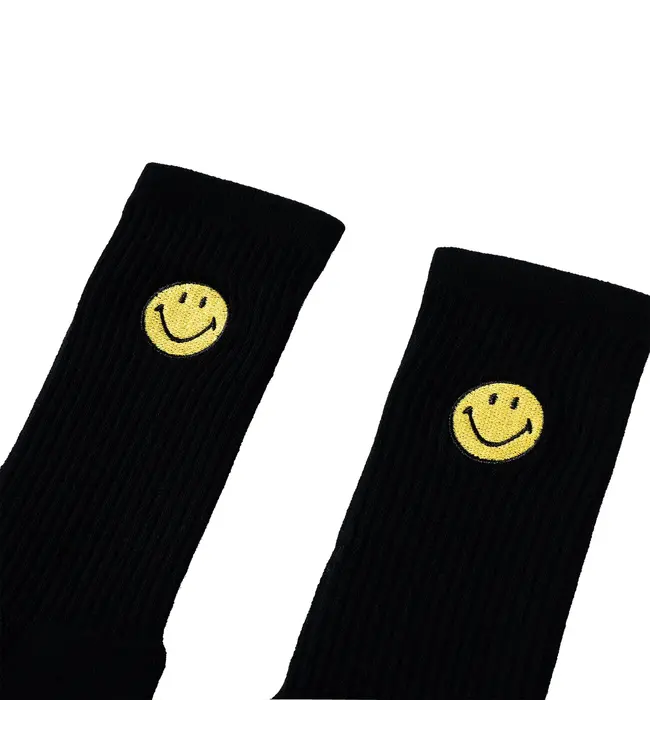 Market Market Smiley Badge Sock Black