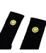 Market Market Smiley Badge Sock Black