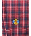 Jugrnaut Jugrnaut Panther Crest  Poplin Shirt Red Navy Standard Fit