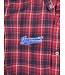 Jugrnaut Jugrnaut Panther Crest  Poplin Shirt Red Navy Standard Fit
