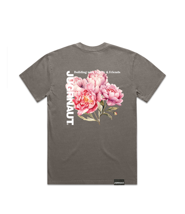 Jugrnaut Jugrnaut Pink Roses Tee Slate