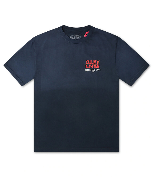 Market Market Hot Stuff Call My Lawyer Tee Washed Blue