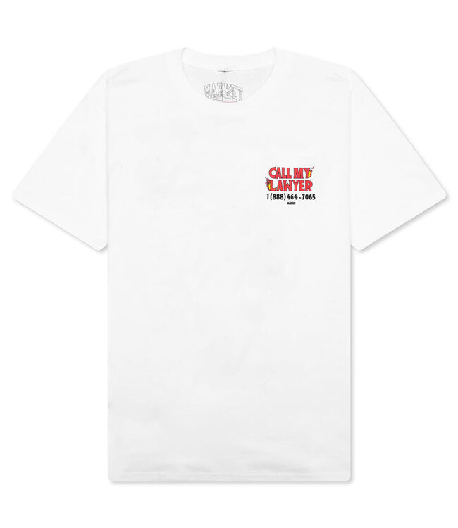 Market Market Hot Stuff Call My Lawyer Tee White