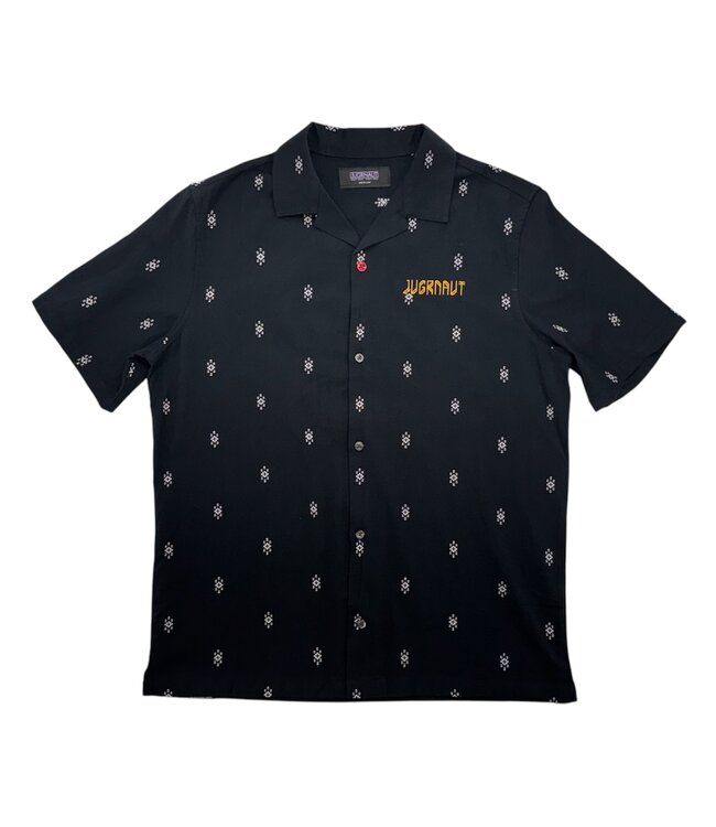 Jugrnaut Jugrnaut Tribal Panther SS Button Up Dark Navy