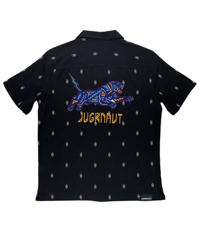 Jugrnaut Jugrnaut Tribal Panther SS Button Up Dark Navy