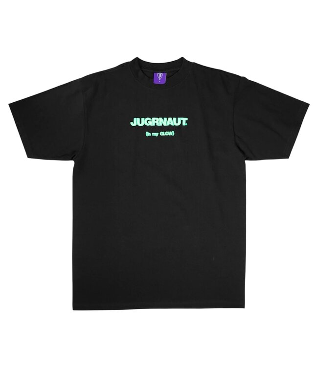 Jugrnaut Jugrnaut Helvetica Tee Black/Glow