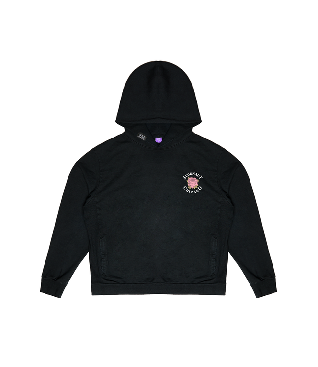 Jugrnaut Jugrnaut Pink Roses Hoody CNS Black