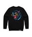 Jugrnaut Jugrnaut Panther Head  Applique/Embroidery Crew Black