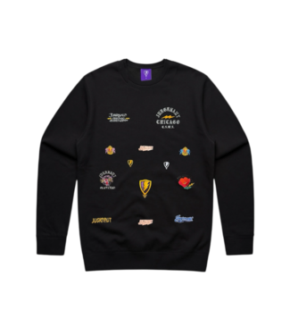 Jugrnaut Jugrnaut Chaos Crew  Applique/Embrry Black