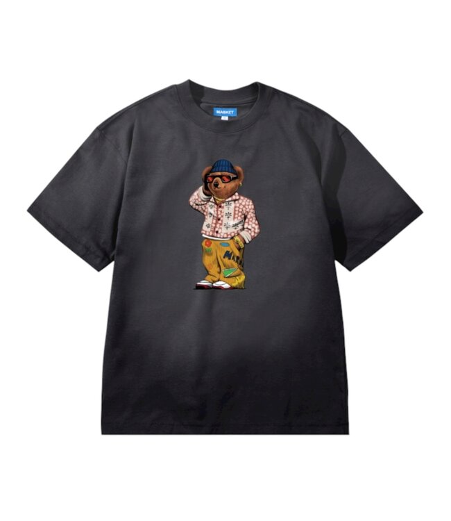 Market Market Folk Fitted Bear Tee Pirate Black