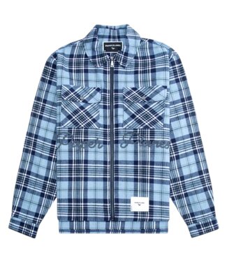 Paper Planes Paper Planes Continental Flannel Shirt Jacket Blue Plaid