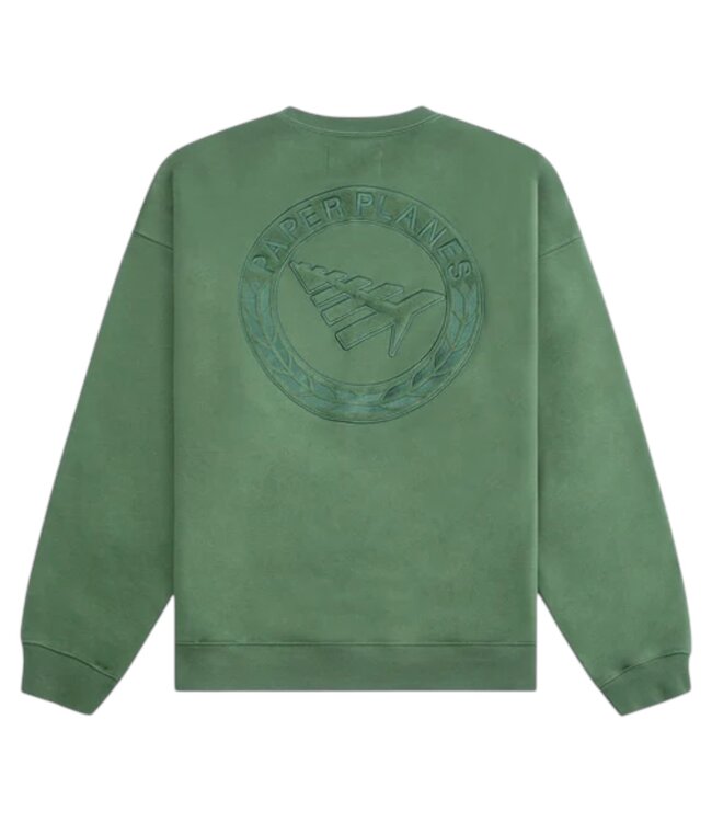Paper Planes Paper Planes Relaxed FC Crewneck OD Green