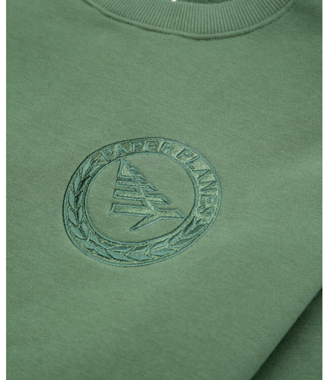 Paper Planes Paper Planes Relaxed FC Crewneck OD Green