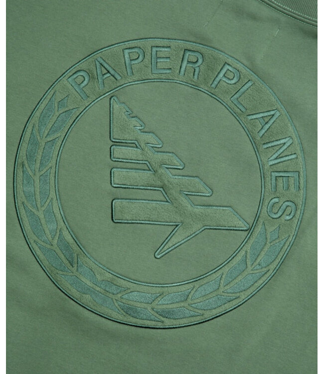 Paper Planes Paper Planes Relaxed FC Crewneck OD Green