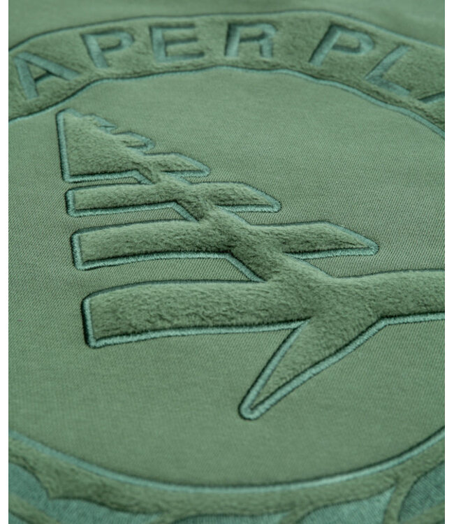 Paper Planes Paper Planes Relaxed FC Crewneck OD Green