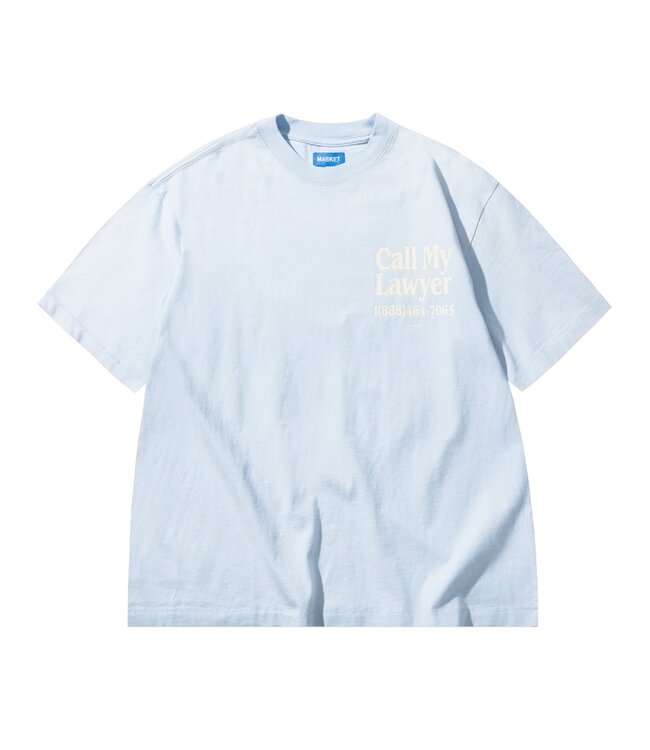Market Market Call My Lawyer 3D Tee Ice Blue
