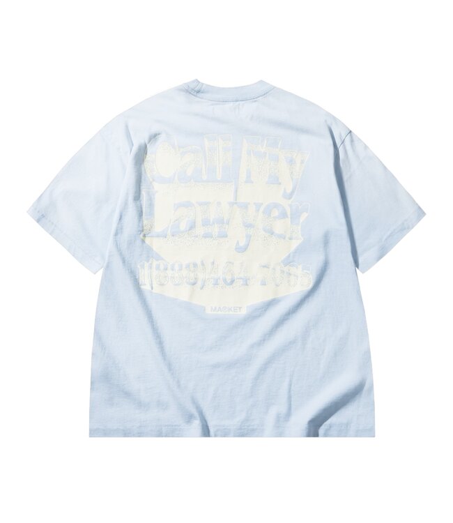 Market Market Call My Lawyer 3D Tee Ice Blue