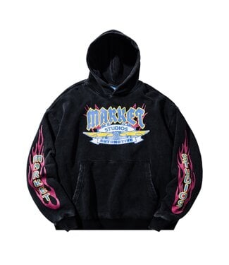 Market Market V12 Hoodie Pirate Black